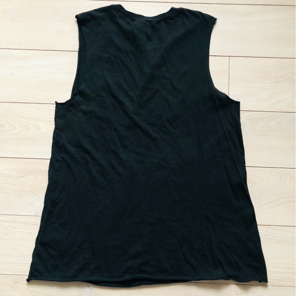Ralph Lauren Denim & Supply New York City Cut Off Tank Top in Black Size S - Picture 3 of 7
